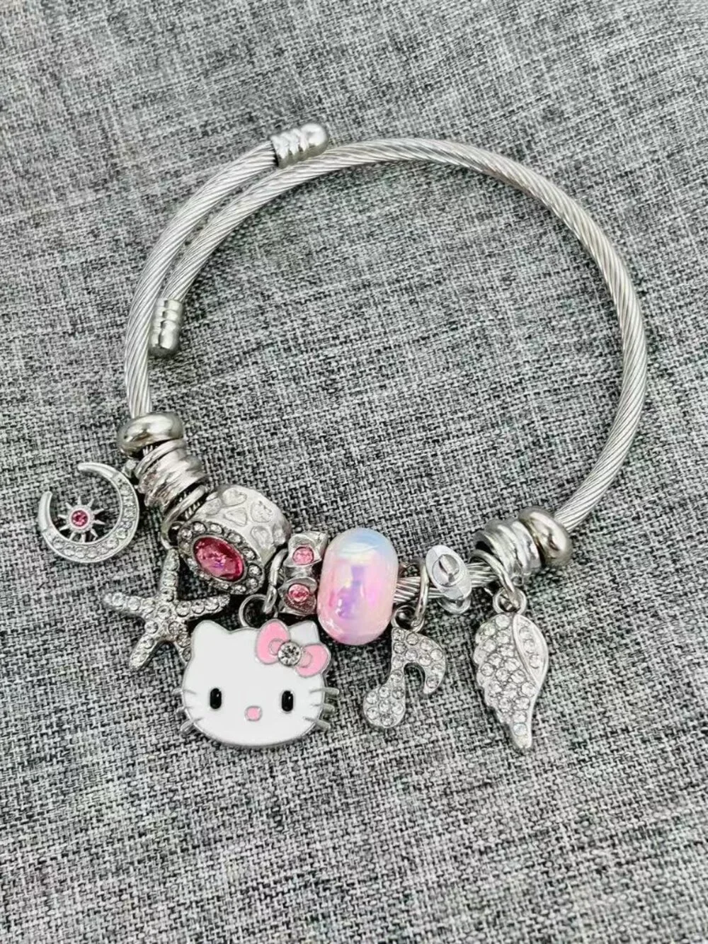 Pink Hello Kitty Bracelet cute